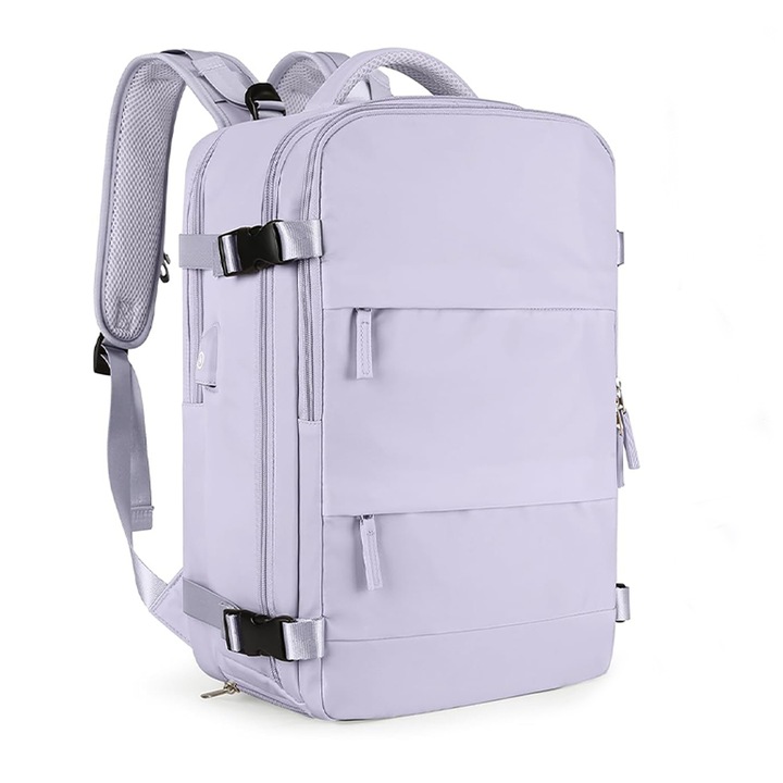 Rucsac pentru laptop, Dollcini, Impermeabil, 15,6 inchi, Mov