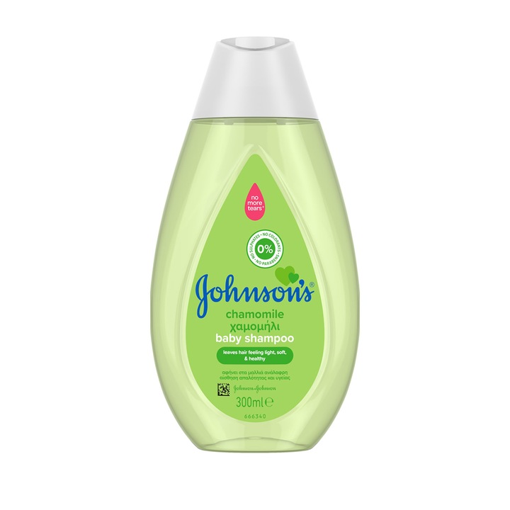 Sampon pentru copii,Johnson & Johnson cu musetel, hipoalergenic, 300ml