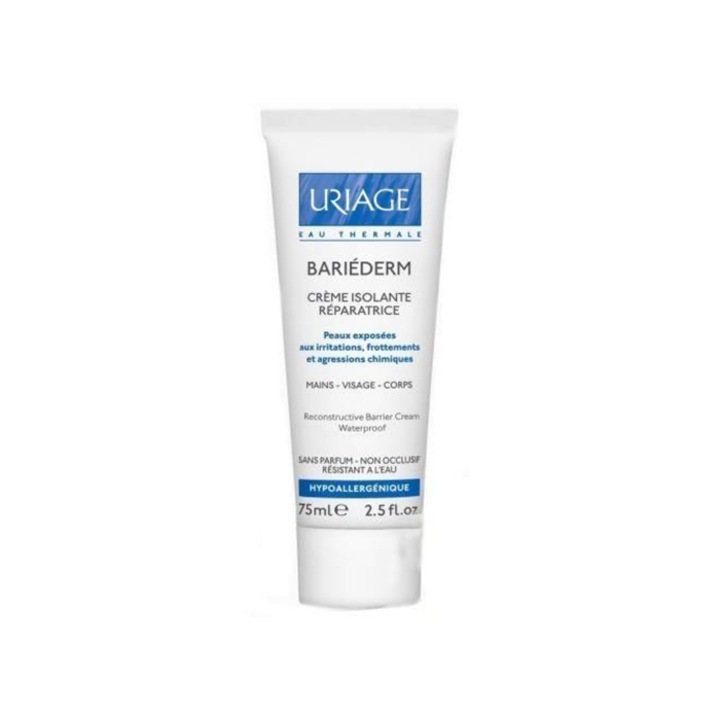 Crema de fata Uriage Bariederm, reconstructie bariera, waterproof, 75ml