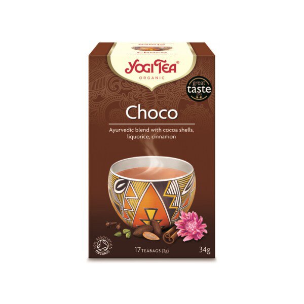 Ceai YOGI TEA Choco Aztec Spice, arome exotice cu ghimbir si scortisoara, 20 plicuri