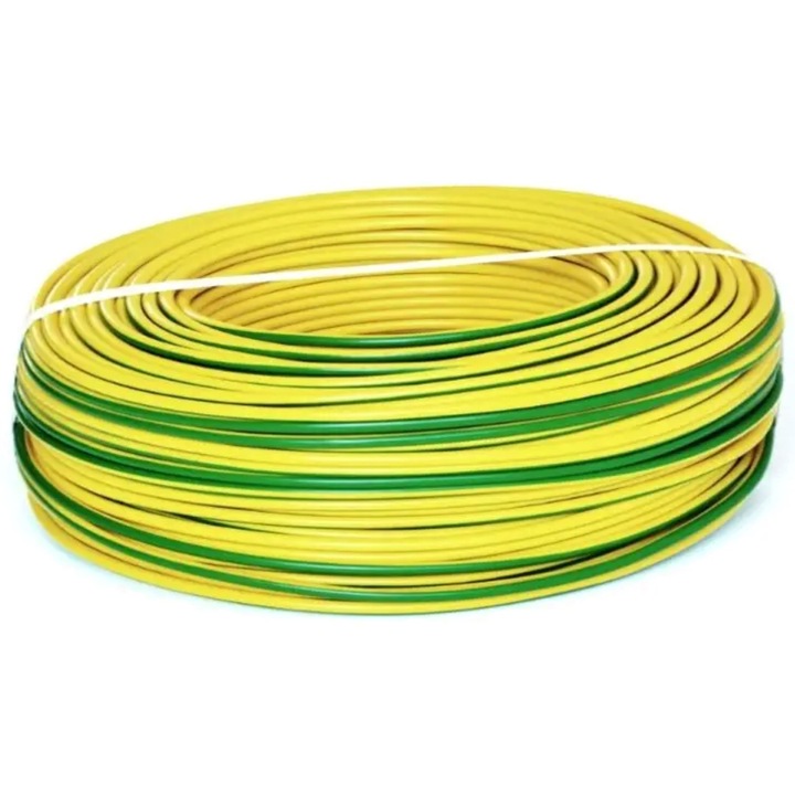 Cablu electric multifilar Romcab, MYF 1x2.5, 100m, Verde/Galben