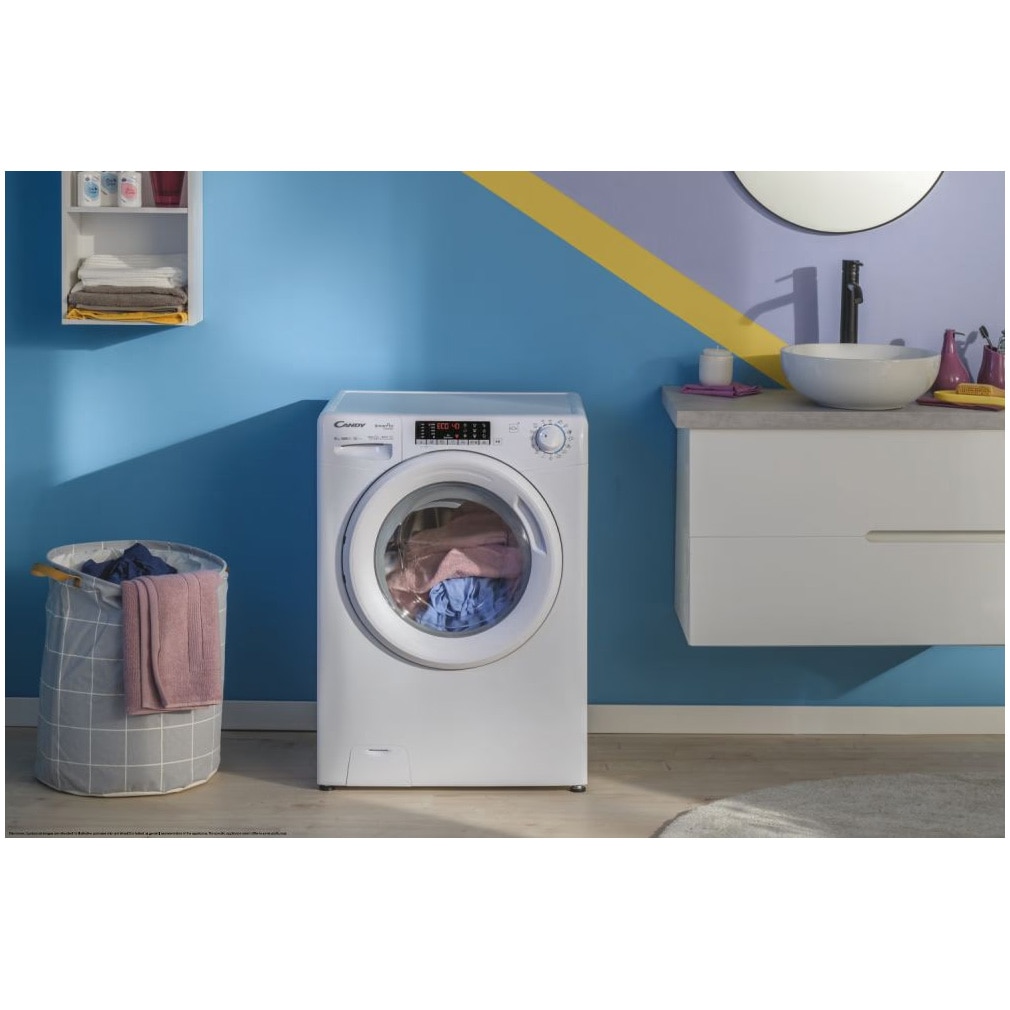 Пералня със сушилня Candy Smart Pro COW4854TWM6/1-S, Пране 8 кг ...