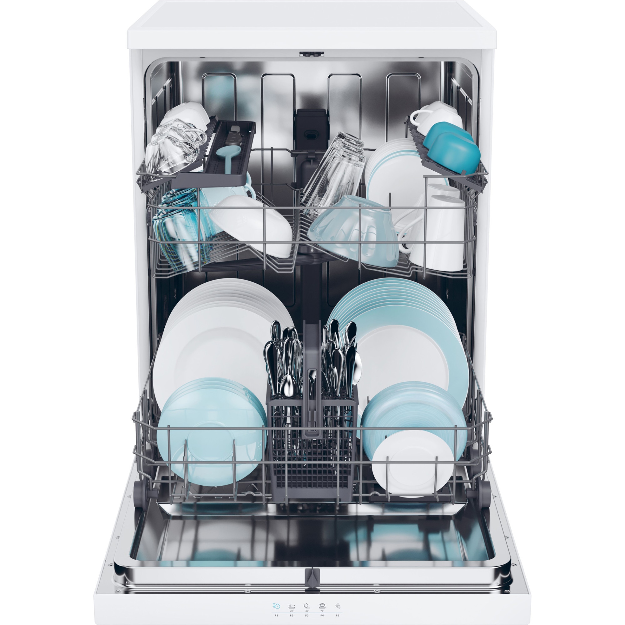 Masina de spalat vase Candy Rapido CF 3E9E0W, 13 seturi, 5 programe, Clasa E, Motor Inverter, Rapid 49’, Maxi Tub, 60 cm, Alb