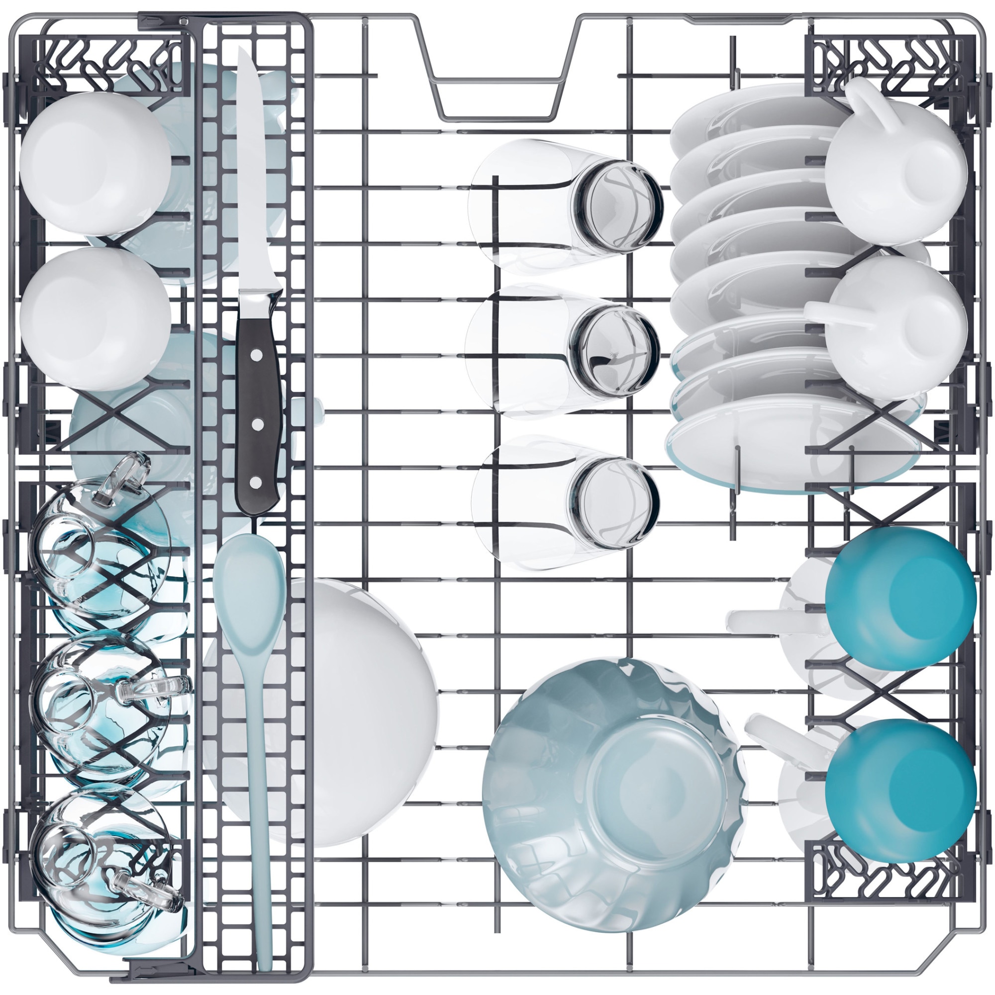 Masina de spalat vase Candy Rapido CF 3E9E0W, 13 seturi, 5 programe, Clasa E, Motor Inverter, Rapid 49’, Maxi Tub, 60 cm, Alb