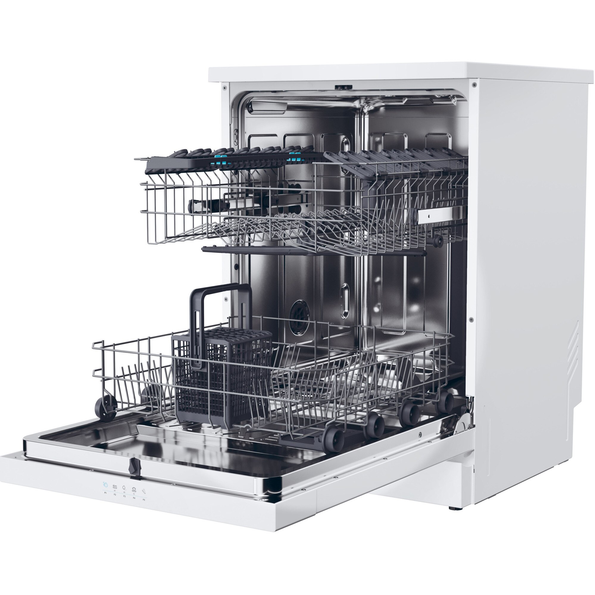 Masina de spalat vase Candy Rapido CF 3E9E0W, 13 seturi, 5 programe, Clasa E, Motor Inverter, Rapid 49’, Maxi Tub, 60 cm, Alb