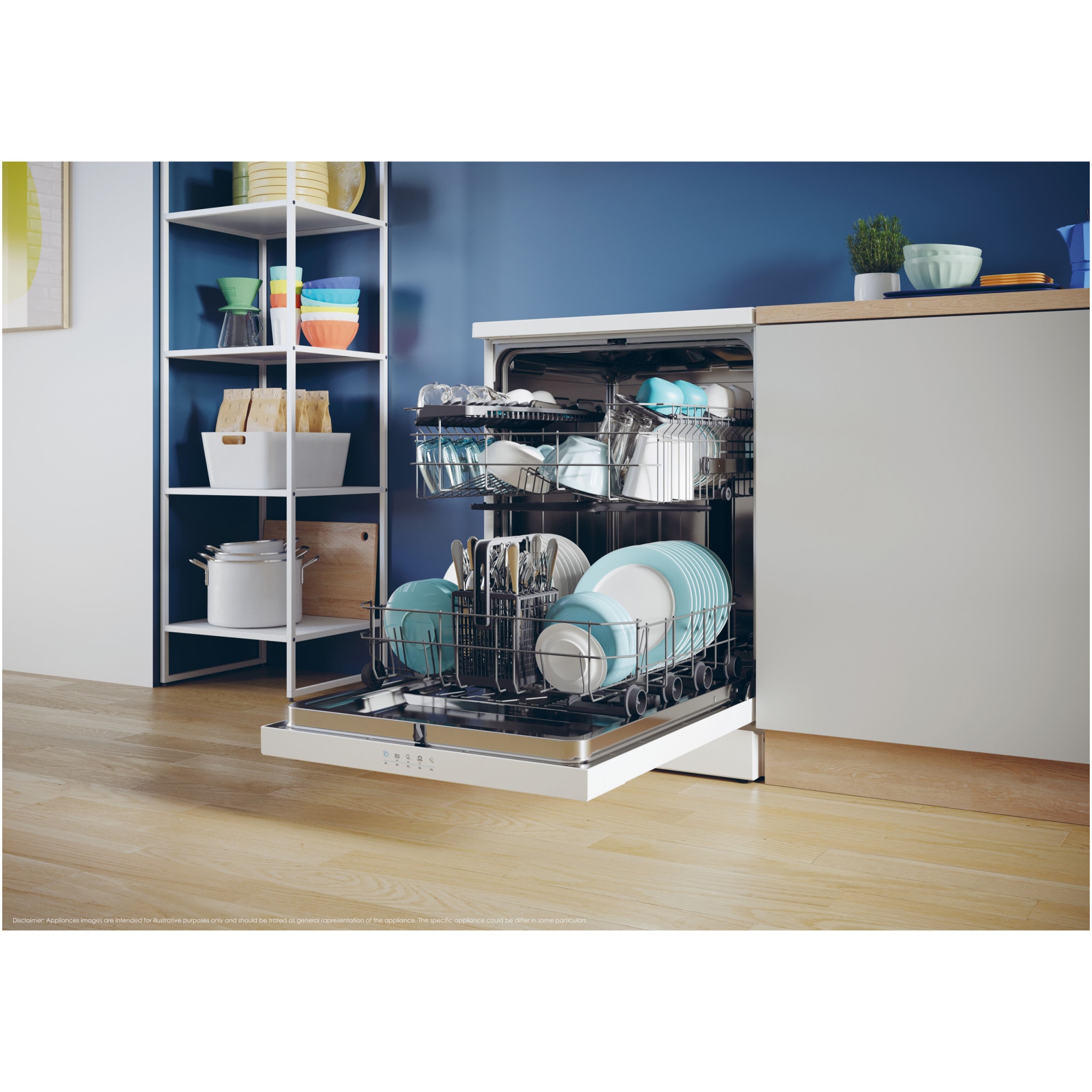 Masina de spalat vase Candy Rapido CF 3E9E0W, 13 seturi, 5 programe, Clasa E, Motor Inverter, Rapid 49’, Maxi Tub, 60 cm, Alb