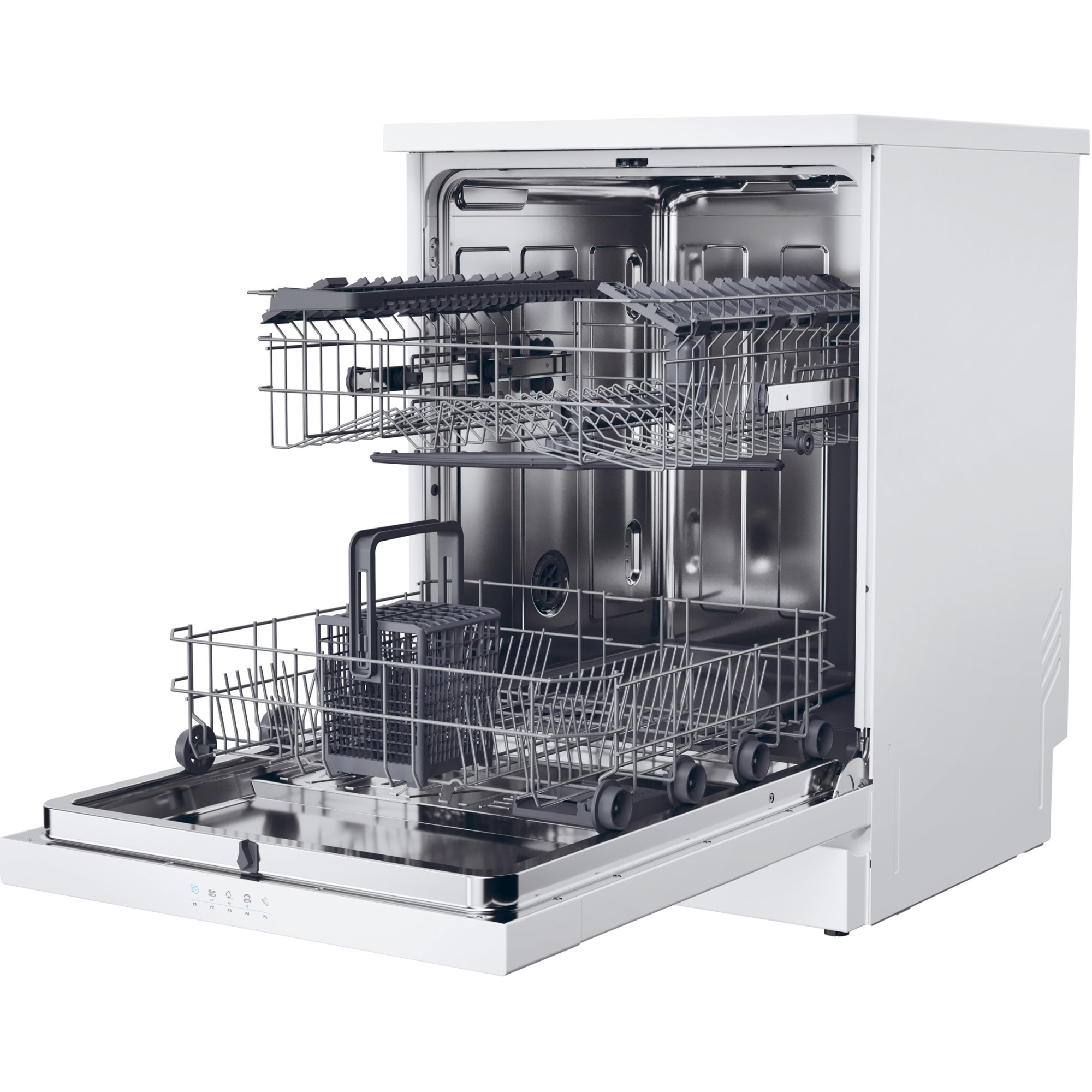 Masina de spalat vase Candy Rapido CF 3E9E0W, 13 seturi, 5 programe, Clasa E, Motor Inverter, Rapid 49’, Maxi Tub, 60 cm, Alb