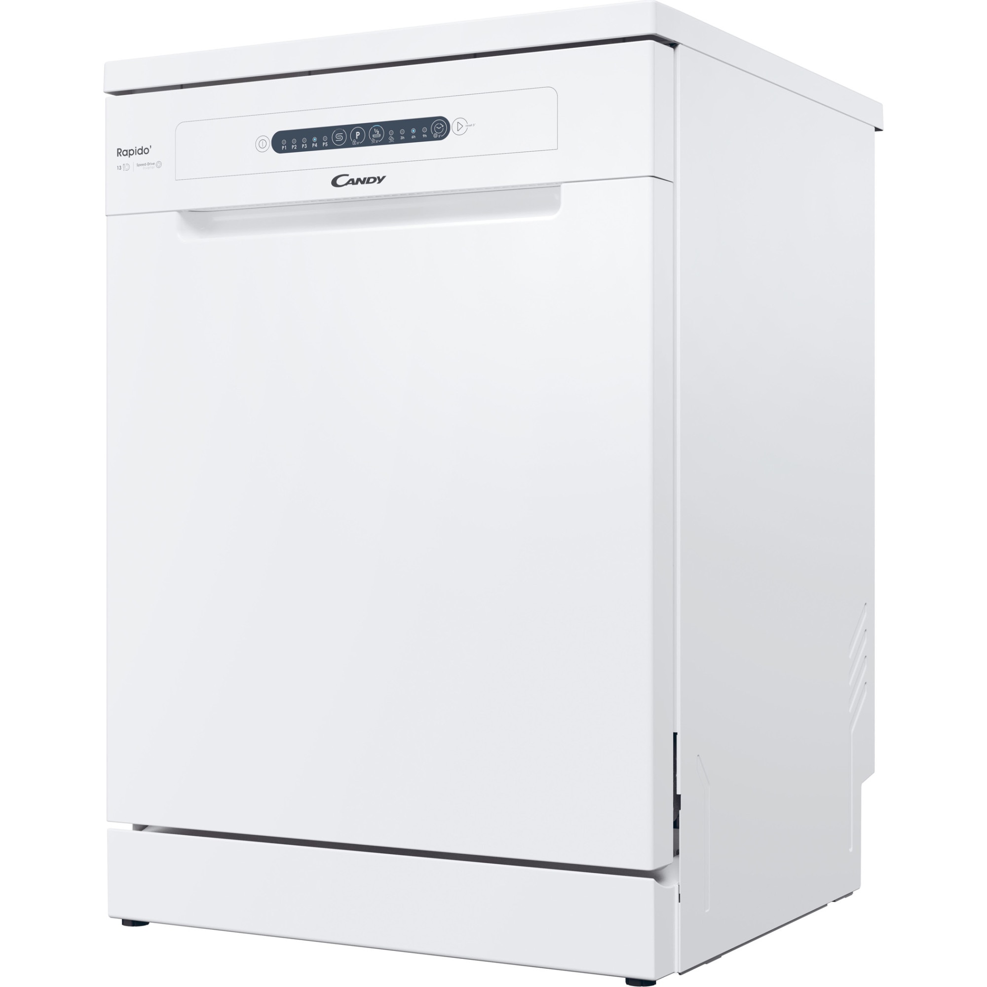 Masina de spalat vase Candy Rapido CF 3E9E0W, 13 seturi, 5 programe, Clasa E, Motor Inverter, Rapid 49’, Maxi Tub, 60 cm, Alb