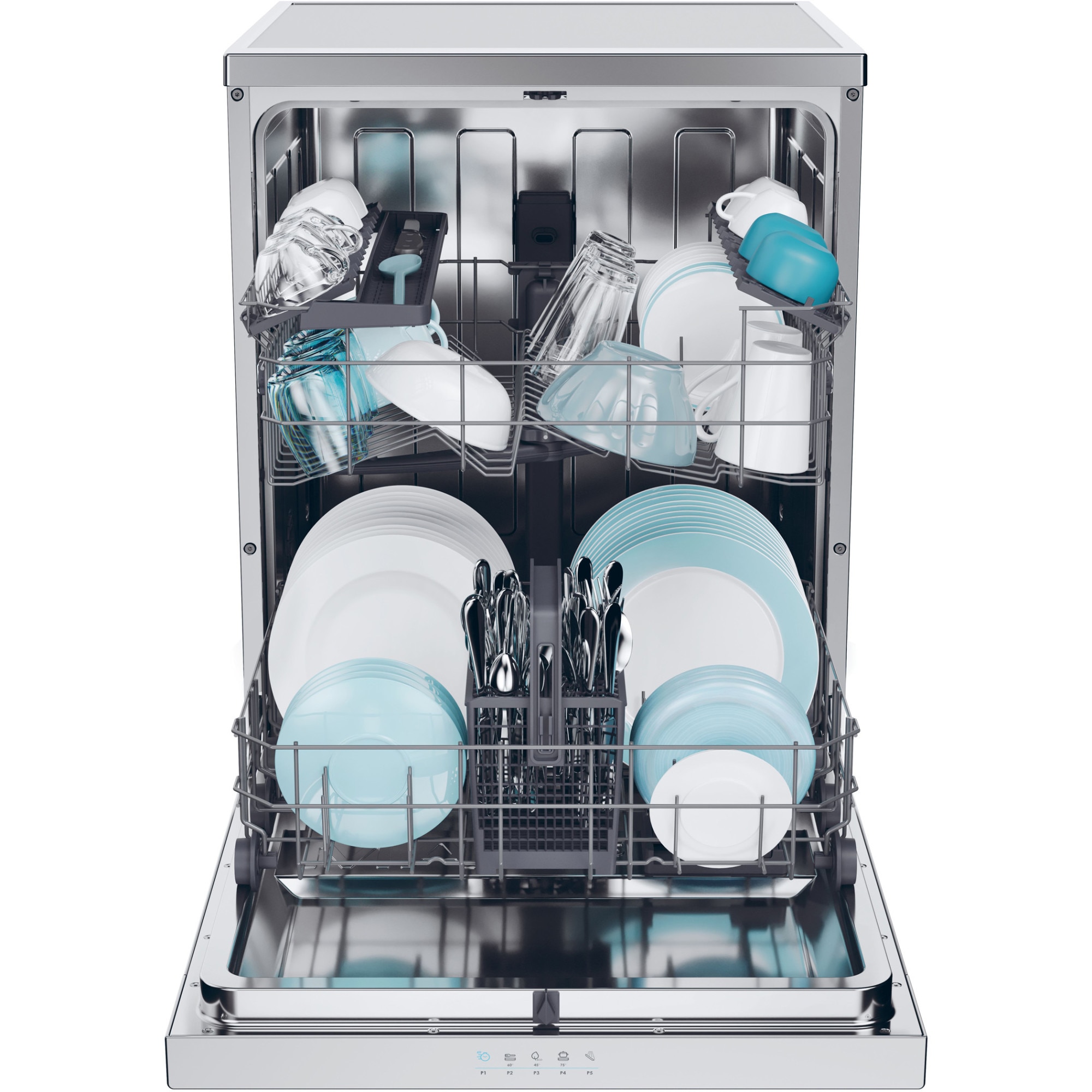 Masina de spalat vase Candy Rapido CF 3E9E0X, 13 seturi, 5 programe, Clasa E, Motor Inverter, Rapid 49’, Maxi Tub, 60 cm, Inox