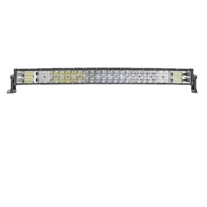 Bara luminoasa LED offroad, curbata, 32", 110000LM, negru, 132x7cm