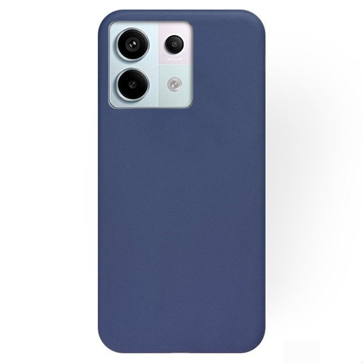 Кейс за телефон Xiaomi Poco X6 5G - син силиконов калъф за гръб