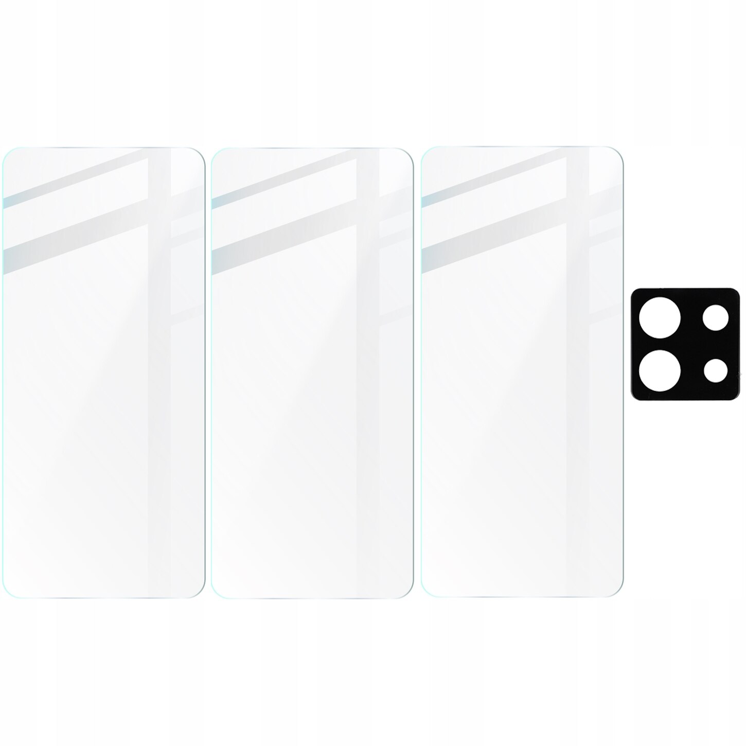 Folie de protectie Bizon Clear 2 Pack pentru Xiaomi Poco X6 / Redmi Note 13 Pro 5G, set 3 bucati + protectie alboctiv, transparent, 15.58x7.05cm
