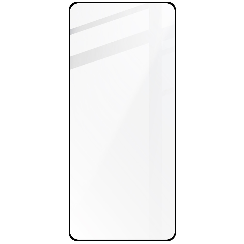Set 2 folii de protectie ecran/camera pentru Xiaomi Poco X6/Redmi Note 13 Pro 5G, Bizon, Sticla, Transparent/Negru