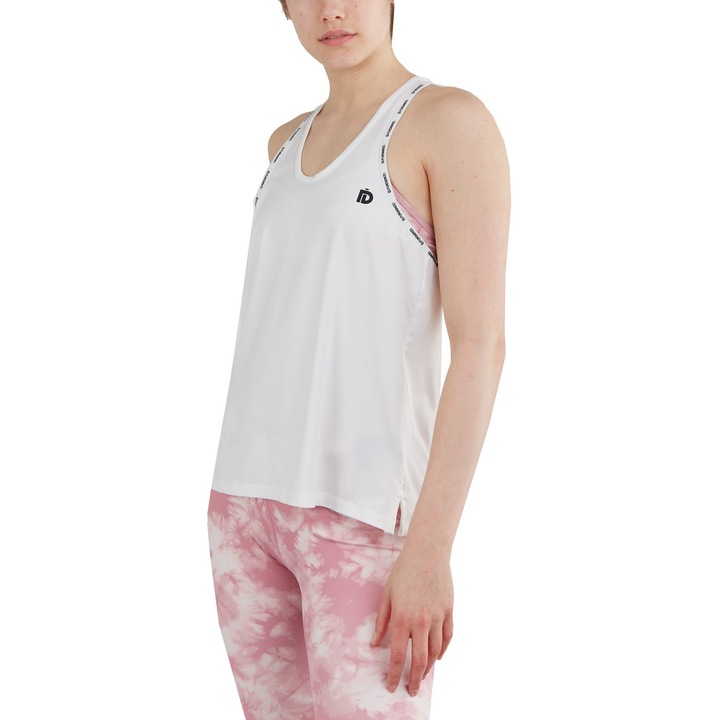 Tricou de sport fara maneci Fundango Kaguya Top, Alb