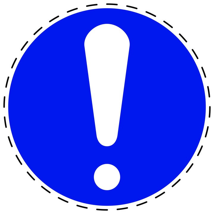 Sticker Indicator Autoadeziv de Obligativitate - Obligativitate Generala 5 cm