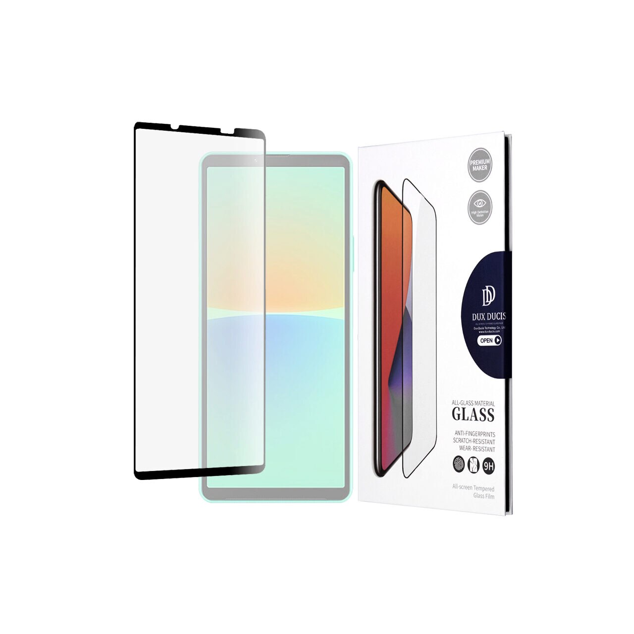 Folie pentru Sony Xperia 10 V - Dux Ducis Tempered Glass - Black