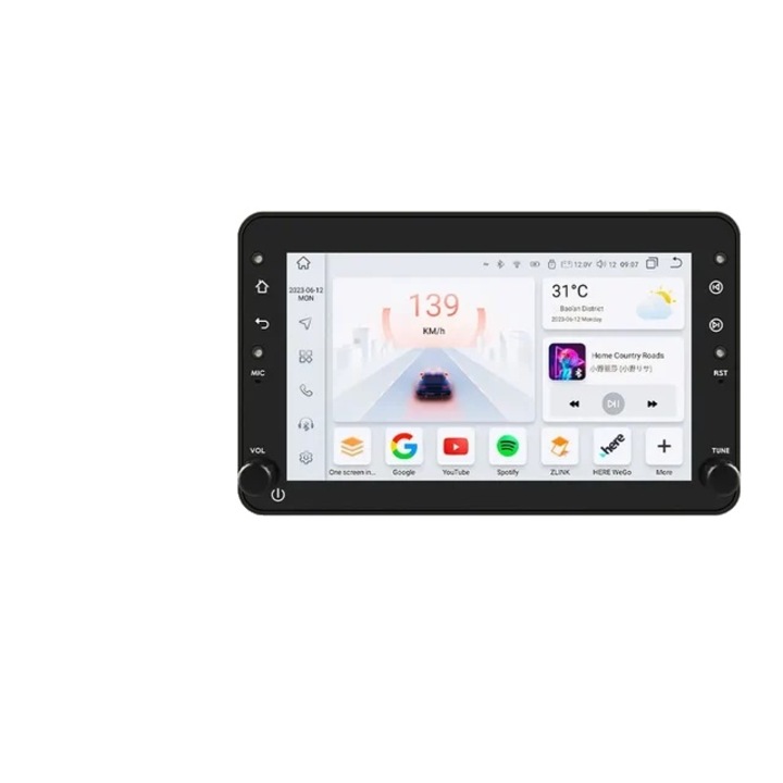 Авто радио Ossuret S4, Android 12, 7" екран, 3G RAM, 64G ROM, WIFI функция, управление от волана, 4G съвместим, без DVD/CD, тъчскрийн, за ALFA ROMEO 159