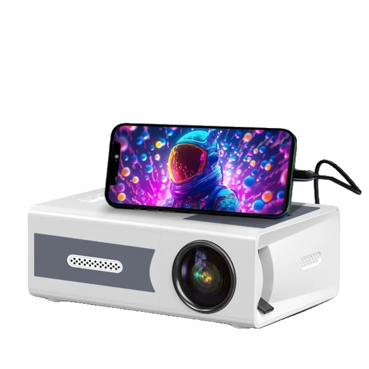 Видео проектор, LCD дисплей, Резолюция 320 x 240, Яркост 50-99 lm, Бял