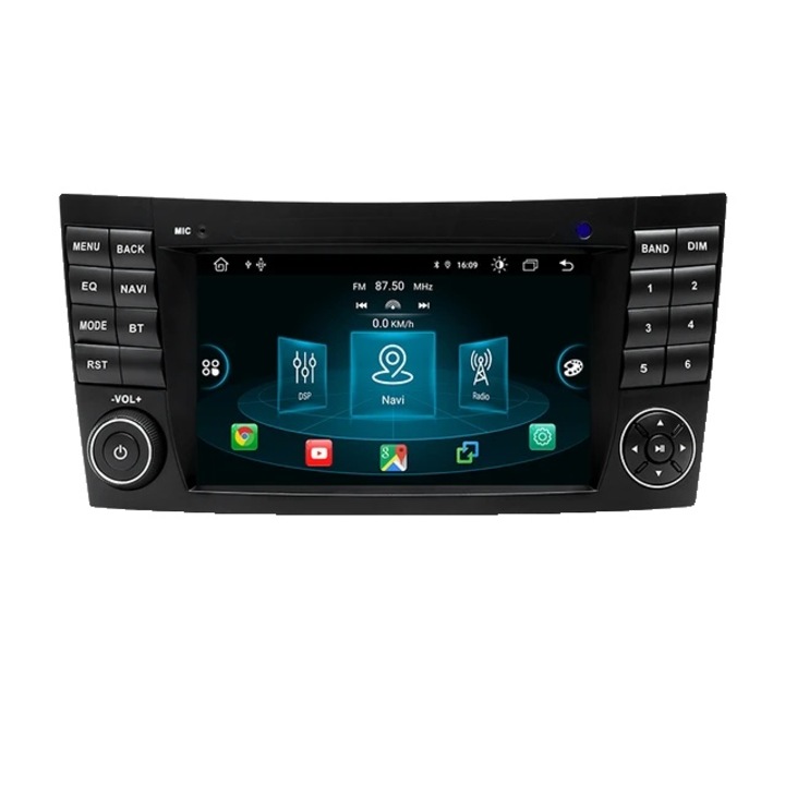 Безжична система за интегриране на Carplay, съвместим Mercedes Benz E-класа, CLS, Android 10.0, 10,25 инча, 4GB RAM, 64GB ROM, многоцветен
