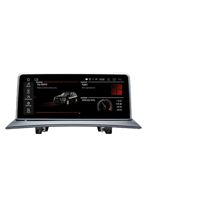 Мултимедиен плейър за кола, съвместимост с Carplay, Android 12, черен