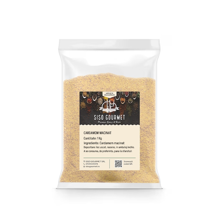 Cardamon Macinat, Siso Gourmet, 1Kg