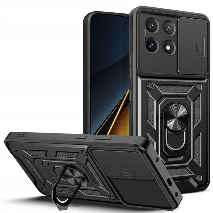 Калъф за Xiaomi Poco X6 Pro - Techsuit Camshield Series - Черен