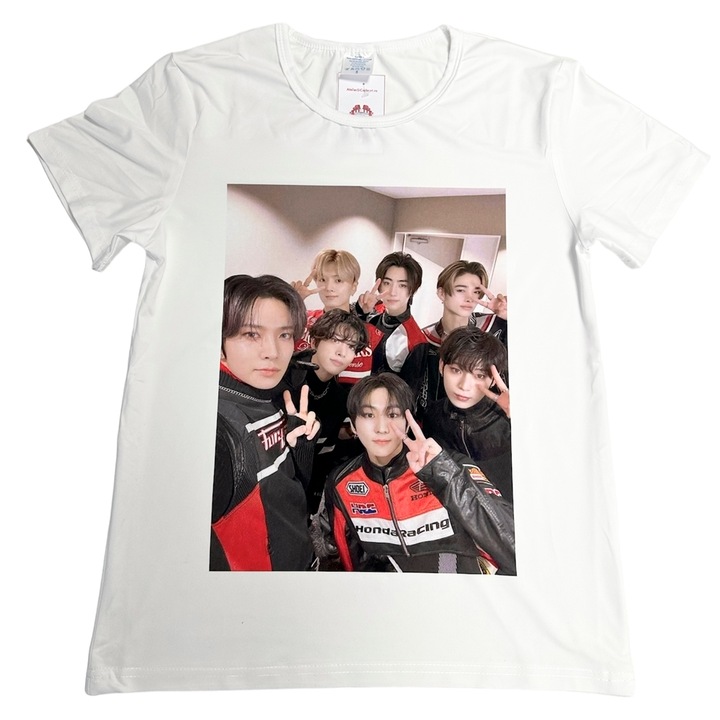 Персонализирана тениска enhypen kpop band, бяла, XXL