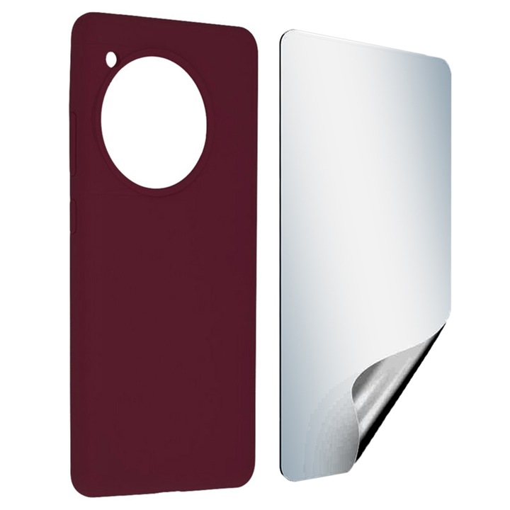 Regenerálódó hidrogél fólia készlet HD Clarity, nagy érzékenységű és sima szilikon védőburkolat mikroszálas OnePlus 12-hez, Optim Solution, Ultra vékony, kiváló minőségű puha anyag, tapadásgátló, prémium szálas bélés, egyedi stílusos dizájn, lila