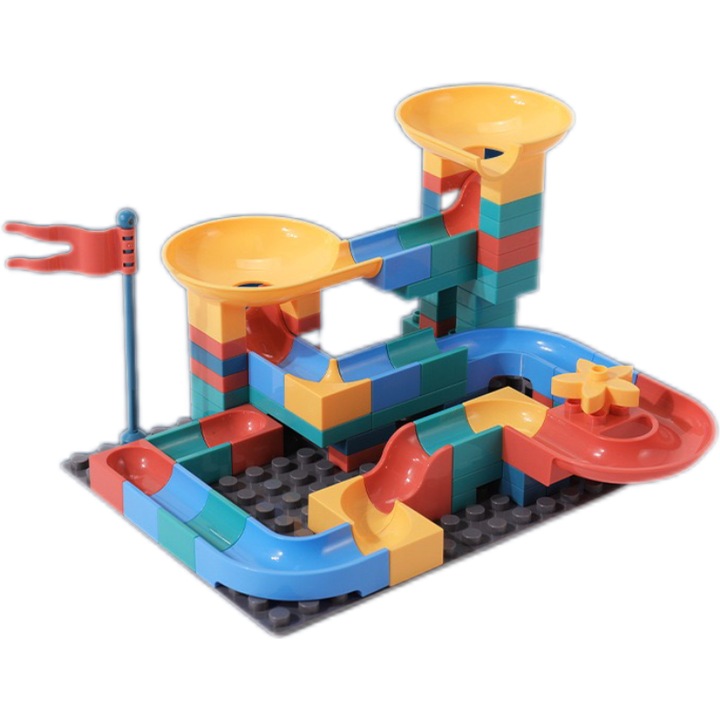 Set 168 blocuri pentru copii, Plastic, Multicolor