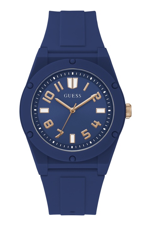 GUESS, Karóra szilikonszíjjal, Tengerészkék