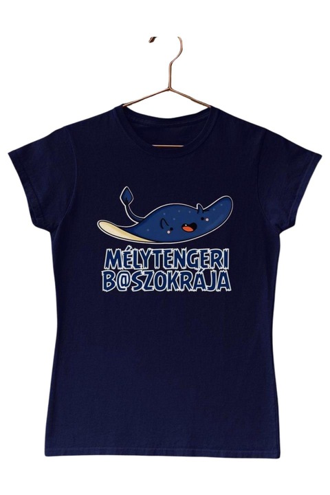Mélytengeri b@aszokrája női póló, Sötétkék