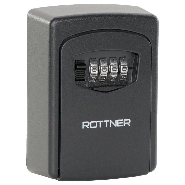 Сейф за ключове Rottner Key Care T06464, Механична кодова брава, Стомана, Черен