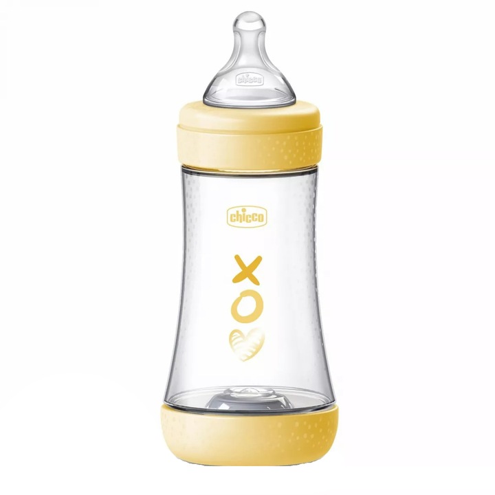Шише против колики Chicco Perfect5, 240 мл, PP, Силиконов биберон, Среден поток, Унисекс, 2+ месеца