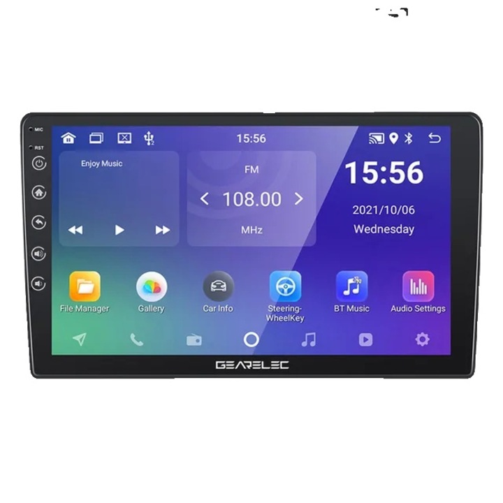 Автоматичен мултимедиен плейър, 10-инчов IPS екран, Android 10.1, 2G RAM, 16G ROM, Bluetooth 4.1, GPS, FM, многоцветен, 178x104mm