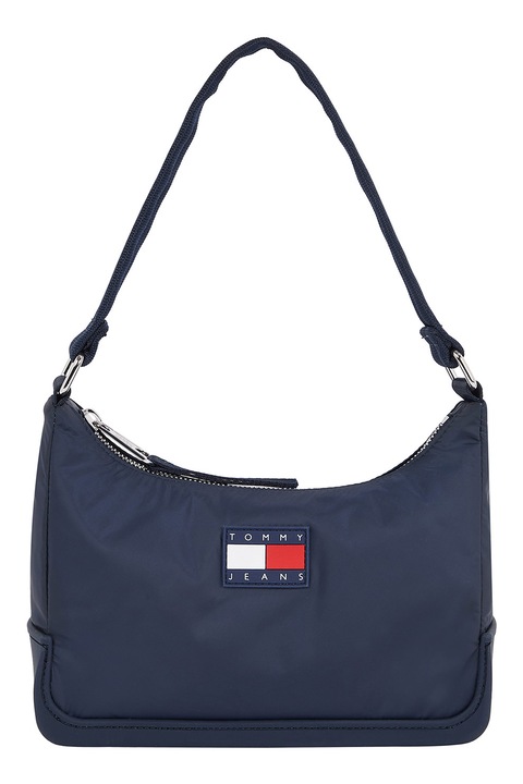 Tommy Hilfiger, Geanta de umar cu aplicatie logo, Bleumarin