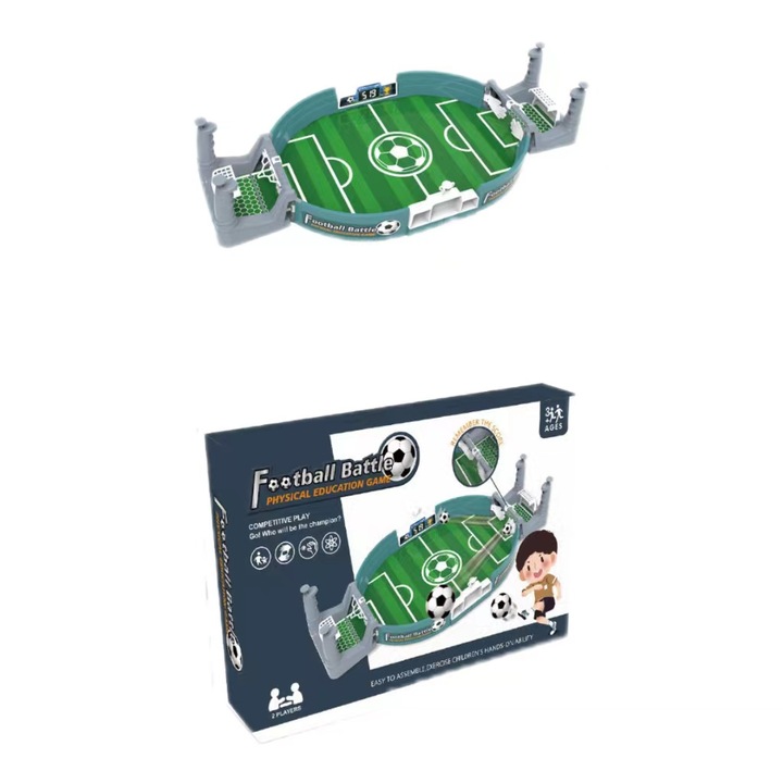 Interaktív foci asztali játék, műanyag, többszínű