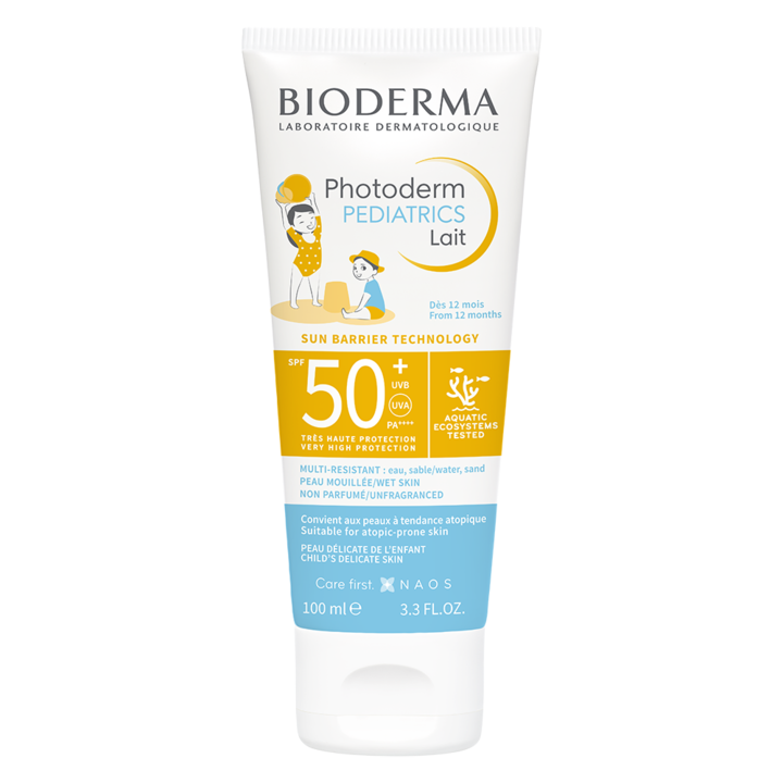 Lapte cu protectie solara Bioderma Photoderm Pediatrics SPF 50+ pentru copii, 100 ml