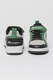Champion, Műbőr sneaker tépőzáras pánttal, Zöld, Fekete, Szürke, 34 EU