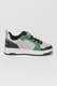 Champion, Műbőr sneaker tépőzáras pánttal, Zöld, Fekete, Szürke, 34 EU