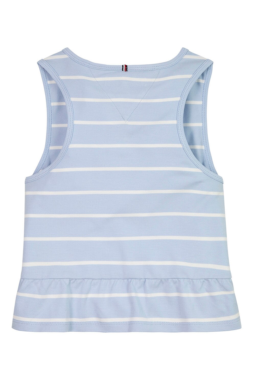 Tommy Hilfiger, Top cu dungi, Alb, Albastru deschis, 110 CM - eMAG.ro