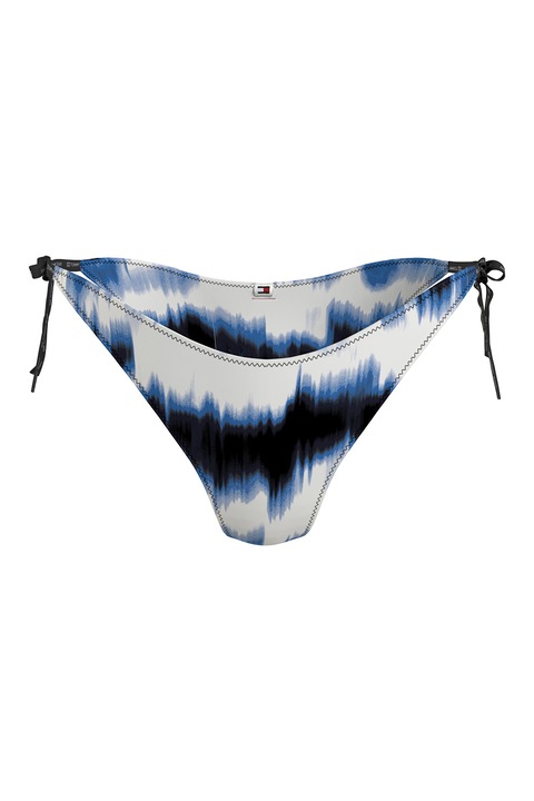 Tommy Hilfiger, Долнище на бански с батик, Бял/Черен/Син