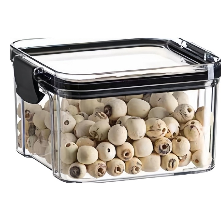 Recipient conservare alimente, Plastic, 460ml, Transparent