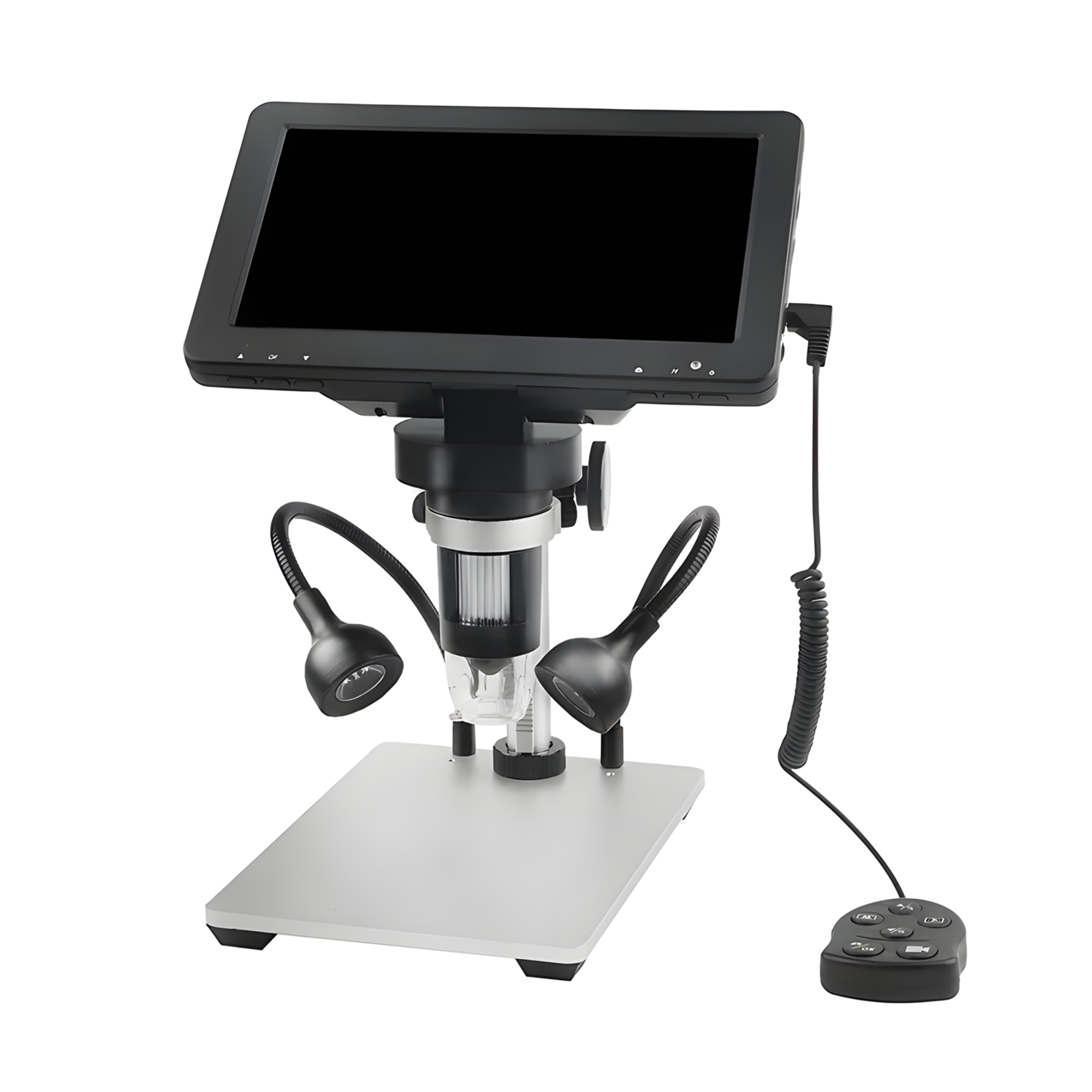 Цифров микроскоп 12MP, Увеличение 10x-1200x, 13 езика, 7-инчов HD LCD ...