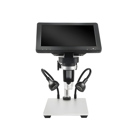 Цифров микроскоп 12MP, Увеличение 10x-1200x, 13 езика, 7-инчов HD LCD ...