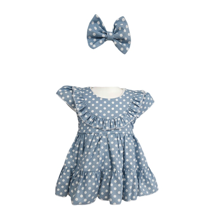 Rochita fete, model Happy, 2 piese32`4, Albastru