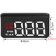 Ecran HUD Head-Up Display, SINBINTA, SIM GPRS si GSM, Cinci functii de alarma(Supraviteza, Emperatura a apei, Tensiune, Eroare si Memento de oboseala), Interfata OBD2, Display LED, ABS/PC, 8.6*3.7*1.6cm, Negru