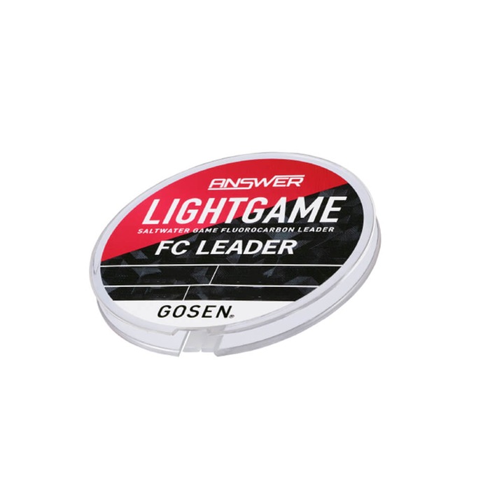 Fir fluorocarbon Gosen Answer Light Game, 30m, #1.2 PE, 0.185mm, rezistenta 2.26kg, pentru inaintas rapitori sau monturi