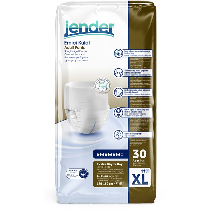 Chiloti incontinenta, adulti, marimea XL, 30 bucati