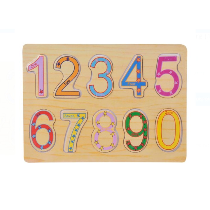 Fa puzzle figurák (10 db) - 29x21,5cm