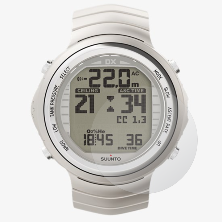 4db Folie24 képernyővédő készlet, SUUNTO DX-hez, 2X Ultra-Clear + 2X matt, öntapadós, rugalmas, önregeneráló